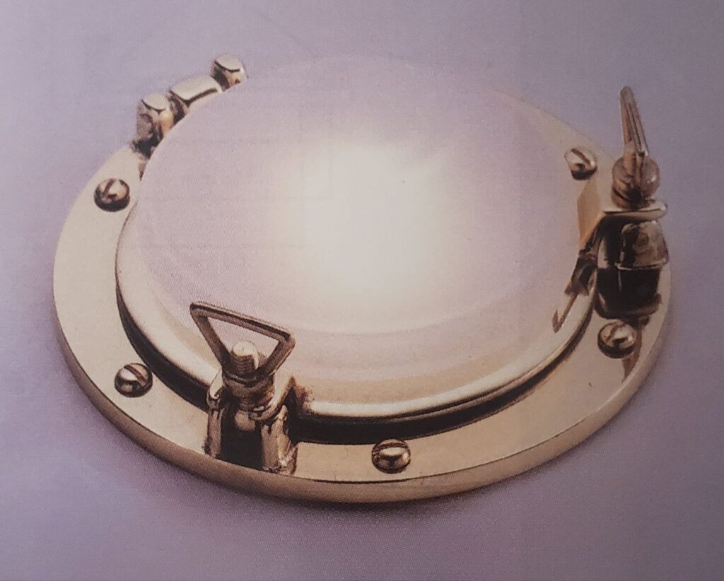 Foresti Suardi Recessed Porthole Cone Shaped Ceiling Light Antiques