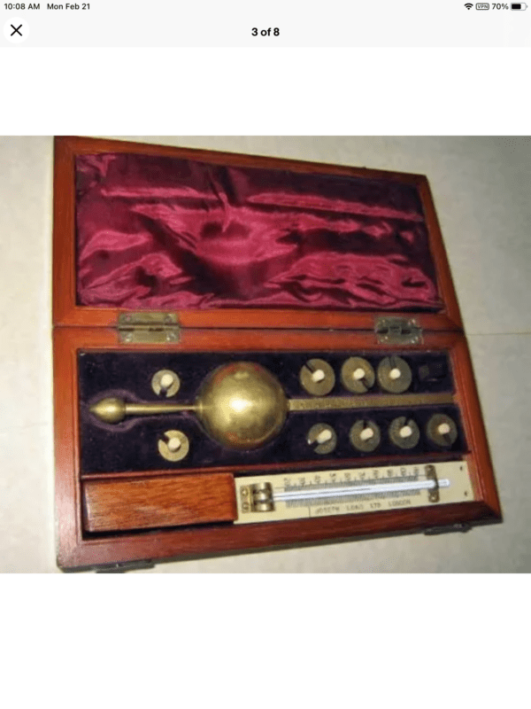 Sykes Hydrometer By Buss Of London