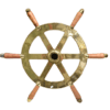 Brass Ships Wheel - 26.5"