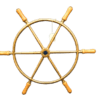 Brass Ships Wheel - 23.5" - Image 6